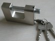 Transverse brass padlock