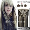 100% human hair Clip-in Extension #1b/613