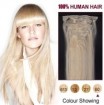 100% human hair Clip-in Extension #60
