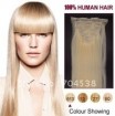 100% human hair Clip-in Extension #613