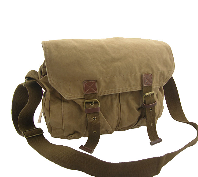 2361 khaki washed cotton canvas