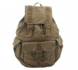 2366 green cotton canvas bag, sports backpack