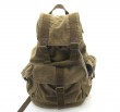 2366 khaki cotton canvas bag, sports backpack