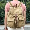 6604 khaki popular style school backpack