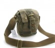 0301 army green washed canvas shoulder bag