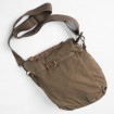 6113 khaki stonewashed thick canvas shoulder bag