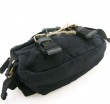 0102 black 100% cotton washed canvas waist bag