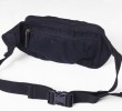 2373 black 100% cotton washed canvas waist bag