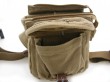 2813 khaki 100% cotton washed canvas waist bag