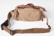 6703 khaki 100% cotton washed canvas waist bag