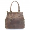8599 brown 100% genuine leather handbag