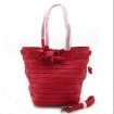 8673 red 100% genuine leather ladies shoulder bag