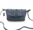 8732 blue real leather ladies fashion bag