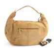 8804 camel 100% leather ladies' handbag