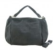 8885 black dual-use genuine leather lady handbag