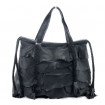 8957 black fashion braided genuine leather handbag