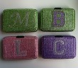 Aluminum Card Wallets/Diamond coated/letter