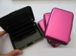 Aluminum Card Wallets/Solid Color/Pink