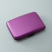 Aluminum Card Wallets/Solid Color/Purple