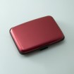 Aluminum Card Wallets/Solid Color/Red