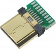 HDMI male connector c type with PCB
