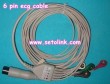 6 PIN ECG CABLE