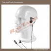 3 wire earpiece earhook with Microphone for two wa