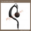 Black Ear hook earpiece for two way radio