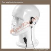 Ear hook earpiece with small lapel PTT for two way