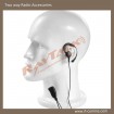 Two way radio earhook earphone with small lapel PT