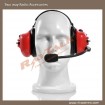 Two way radio heavy duty headset with noise cancel
