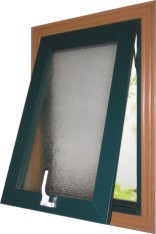 UPVC top hung window