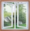 PVC casement window