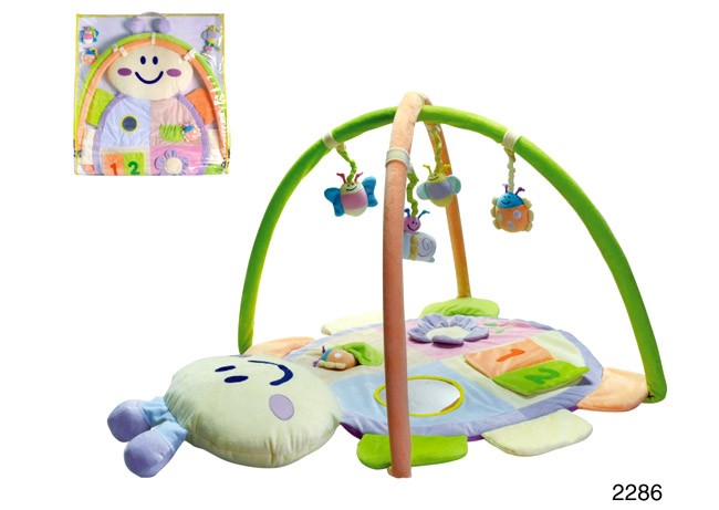 baby playmat gym designed with bettle pattern