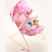baby bouncer with vibration and fabric cover