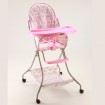 baby high chair with wheels and basket