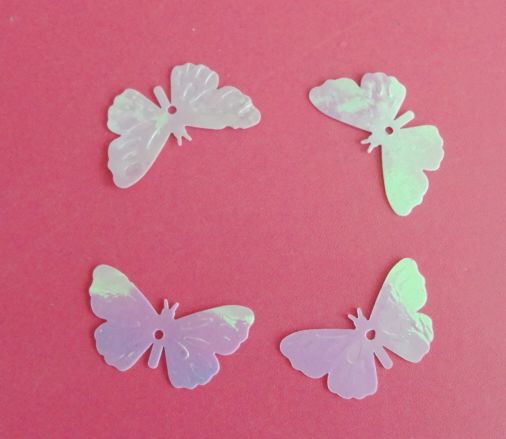 Butterfly design PVC paillette for garment