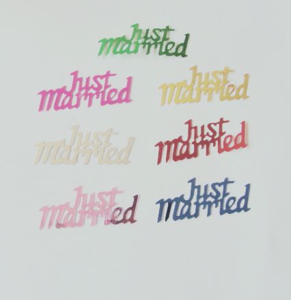 Just Married design PVC confetti for Wedding 