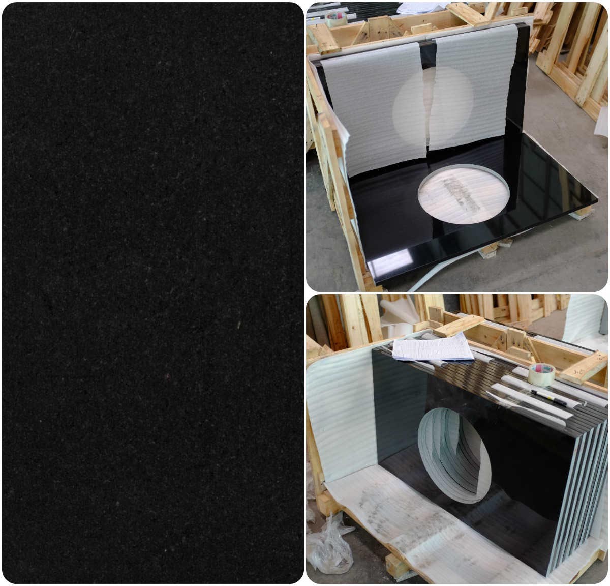 Chinese Shanxi Black Granite Vanity Top/Countertop