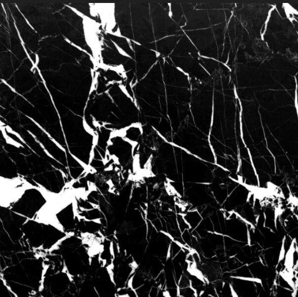 White Lightning Black Marble Slab Tile