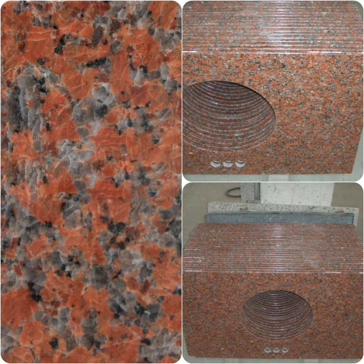 G562 Maple Red Granite Vaniy Top Countertops for B