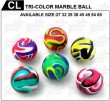 TRI-COLOR MARBLE BALL