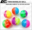 TWIN-MARBLED BALL