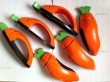 Carrot-shape knife-grinder/sharpener