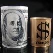 Piggy Money Bank/Metal Coin Box with US dollars pr