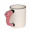 11oz Animal Mug-Pig  custom photo cups
