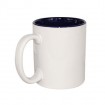 11oz Blank Coated Two-Tone Mug Inner Blue