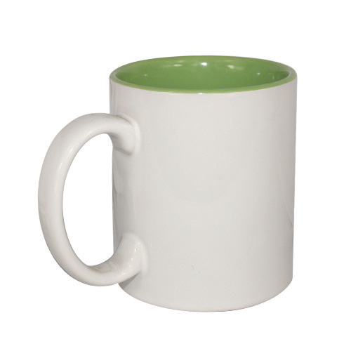 11oz Blank Coated Two-Tone Mug-Inner Light Green