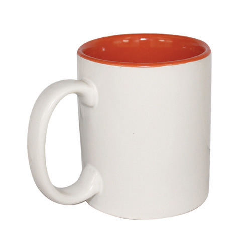 11oz Blank Coated Two-Tone Mug-Inner Orange