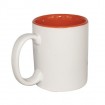 11oz Blank Coated Two-Tone Mug Inner Orange